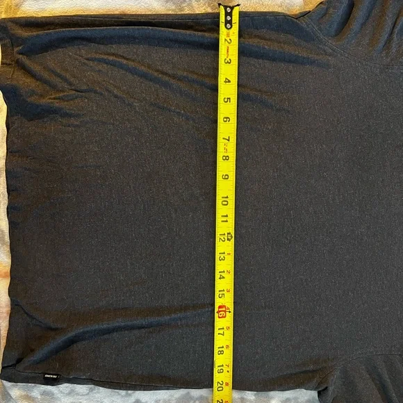 Kenneth Cole Men's Charcoal Button V-Neck Shirt - Picture 5 of 6